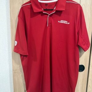 Red Polo Shirt - Official Team Performance Top - Arizona Cardinals NFL